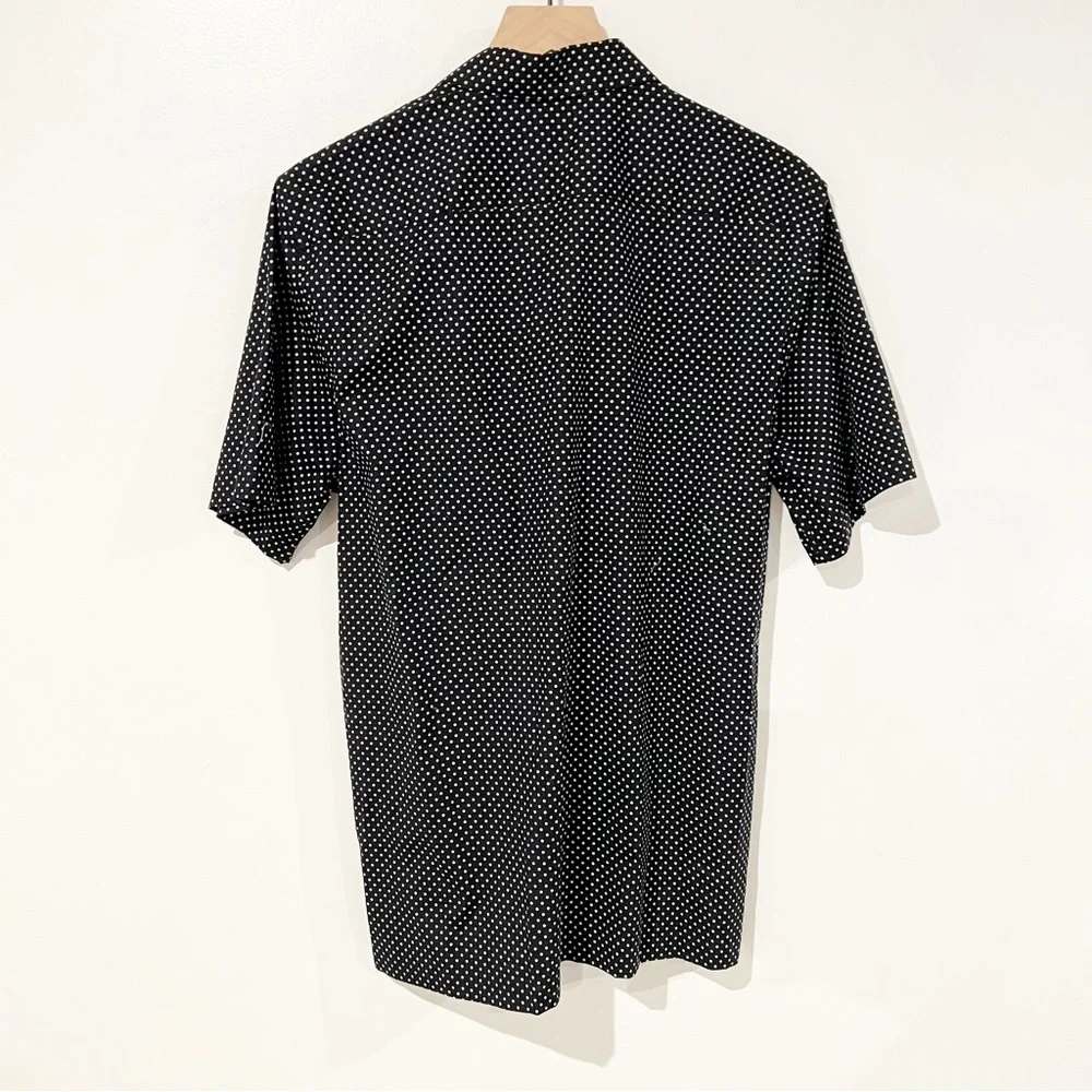 NWT Theory Irving Witan Slim Fit Short Sleeve Button Down Men’s Shirt Size Large - Picture 10 of 12